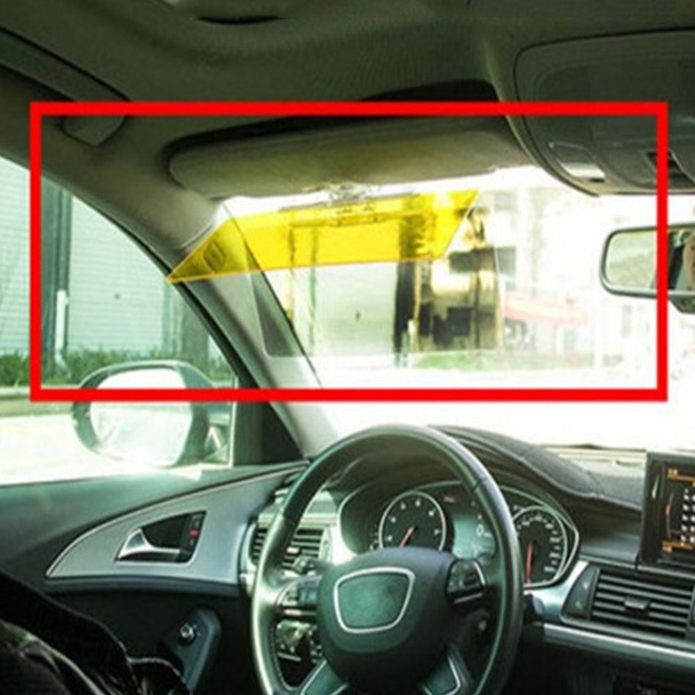 Parasol ajustable para coche, Universal, visión nocturna, doble uso, para conducción