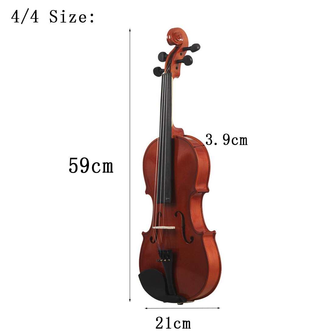 Professionele Natuurlijke 1/8 3/4 1/2 1/4 Akoestische Viool 4/4 Basswood Sparren Hout Violino Muziekinstrumenten Met Case Voor Beginner: 4 I 4