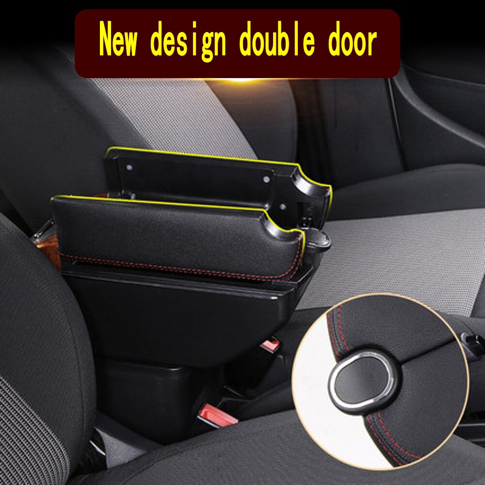 Boîte Convertible accoudoir pour Peugeot 307 CC, Double portes ouvert, 7usb centrale, boîte de rangement, accoudoir