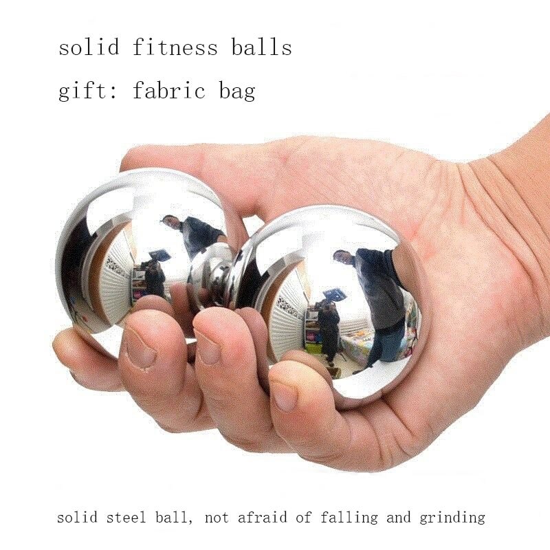 Solid steel ball gym handball baoding iron balls hand massage ball health care exercise practice handballs
