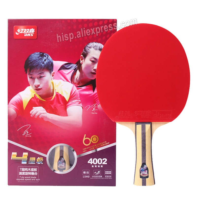 Originele Dhs T3002 T3006 T4002 T4006 Tafeltennis Racket Nieuw Type Afgewerkt Rackets Racket Sport Ping Pong Peddels