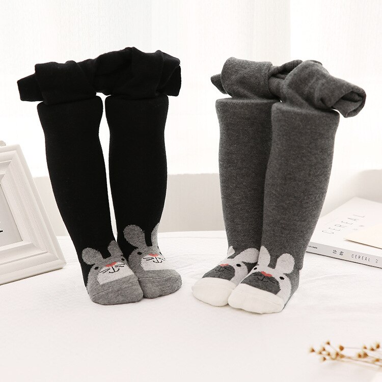 Herfst Winter Baby Panty Warm Cartoon Dieren Baby Peuter Kid Meisje Leuke Panty Effen Pasgeboren Mode Strakke Zuigeling Panty