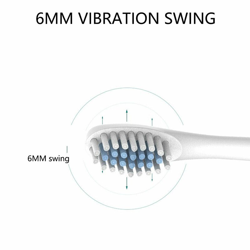 USB Rechargeable Toothbrush Electric 6 Modes Waterproof 4*Replacement Brush-heads Electric Tooth-brush