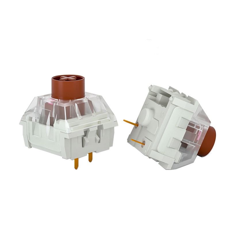 1/3/5pcs Kailh Box Silent Pink Brown Keyboard Switch Mechanical Keyboard Switch 3Pins Linear Tactile