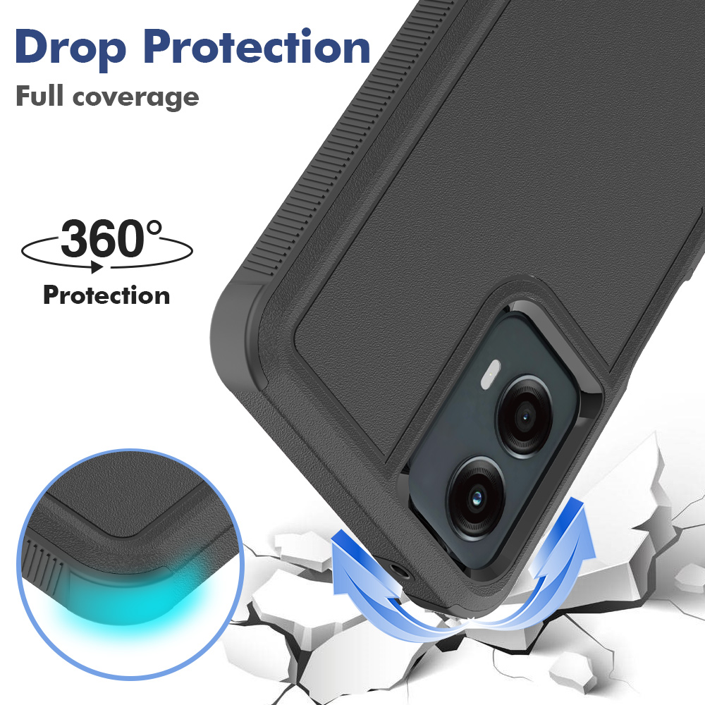 Moto G 5G Protective Phone Case Shockproof Case Dual Layer Hard Cover for Motorola G 5G With Screen Protector