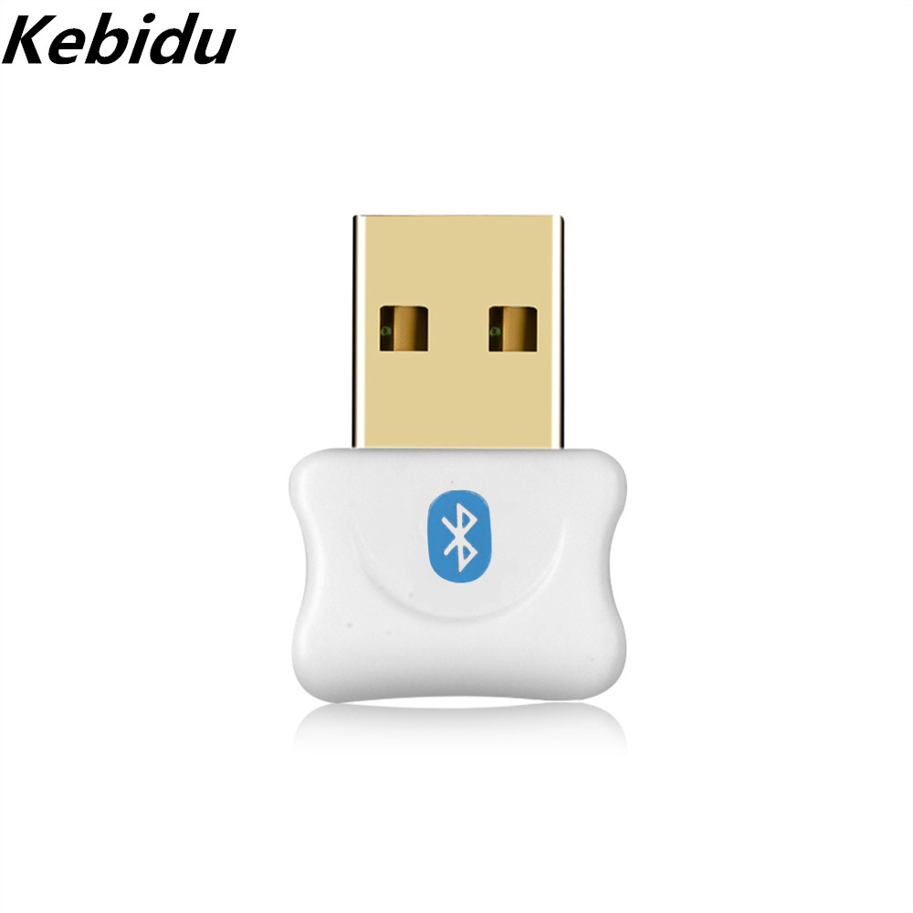 5.0 Bluetooth Adapter Usb Bluetooth Zender Voor Pc Computer Receptor Laptop Oortelefoon Audio Printer Data Dongle Ontvanger: White