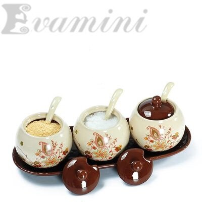 3 sztuk/zestaw ceramiczne rozgwiazda muszle sól pieprzniczki pojemnik na przyprawy puszki strona główna kuchnia gotowanie narzędzie materiały ślubne prezenty: d