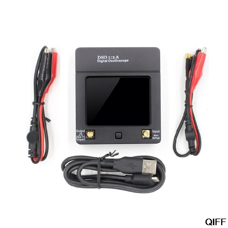 DSO 112A Mini Digital Oscilloscope Touch Screen TFT Portable Pocket USB Interface 2MHz Bandwidth 5Msps Sampling Rate Aug. 12