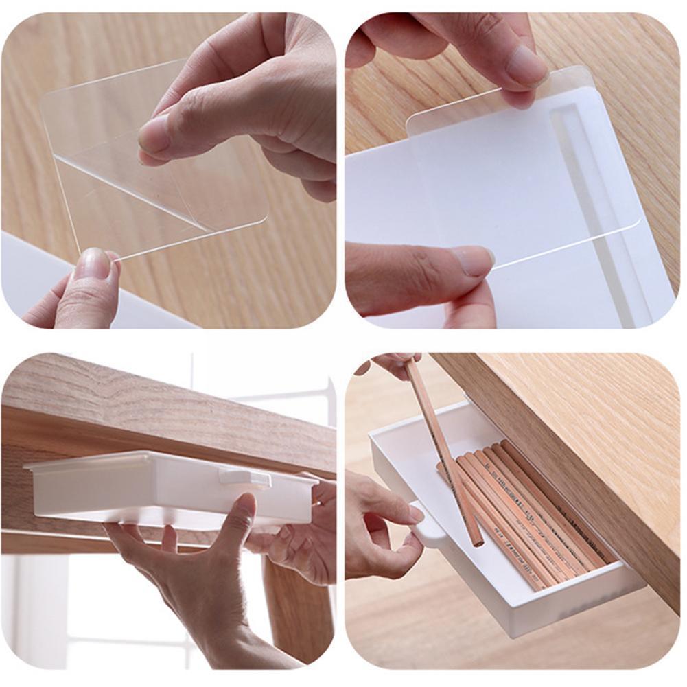 Scatola Portaoggetti Da Parete Per Bagno - Piccola, Senza Fori - Installazione Facile