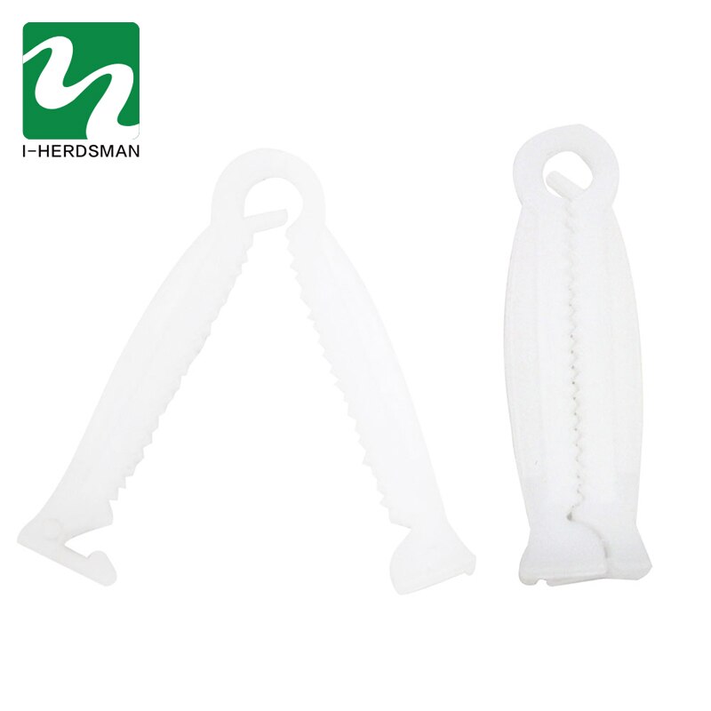 10pcs Pig Umbilical Cord Clip Disposable Safe No Toxic Durable Dog Cat Rabbit Umbilical Cord Hemostatic Clip Farm Ranch Supplies