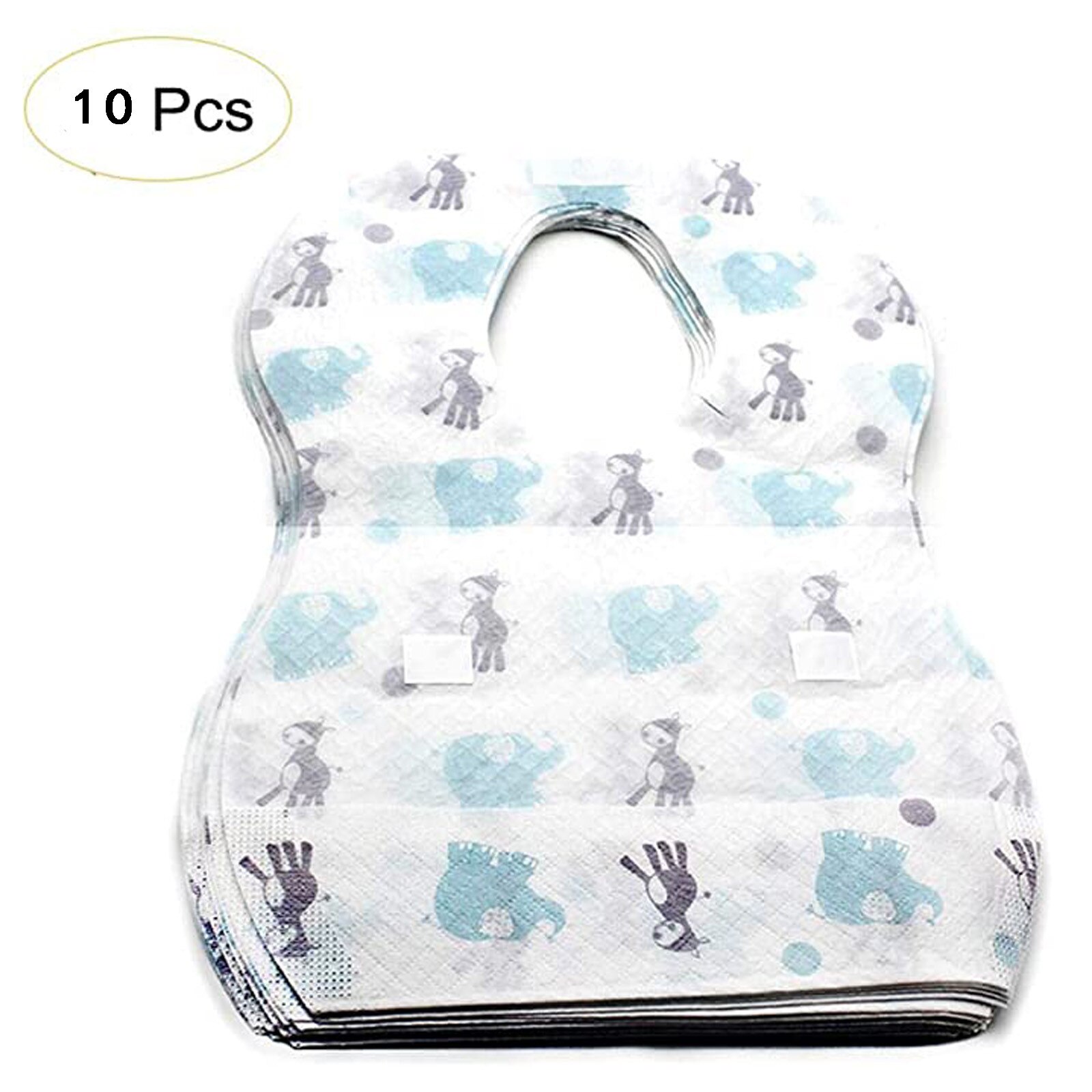 10/20 pièces bavoir jetable pour enfants Non tissé bavoir imperméable et Bufanda Apaszki Dla Dzieci: 10PCS
