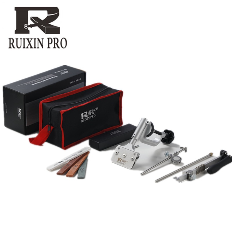 Ruixin pro-afilador de cuchillos RX008, sistema de aleación de aluminio con piedras, (piedras de diamante finas)