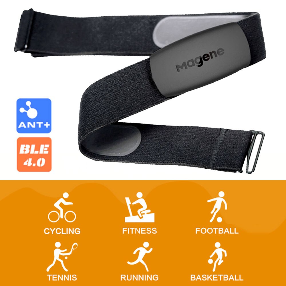 Magene H64 pulsometr Bluetooth Mrówka + Magene czujnik pas piersiowy komputer wioślarz Wahoo Garmin zdatność sportowy akcesoria