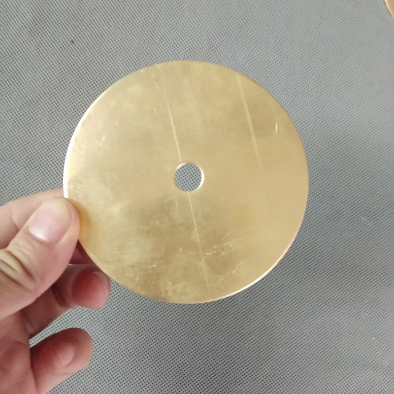 2 Stks/partij 20/30/50/60/70/90/180 Mm Puur Messing Koper Disc. Met 10 Mm Centrale Gaten Messing Koper Sheet Verlichting Accessoires