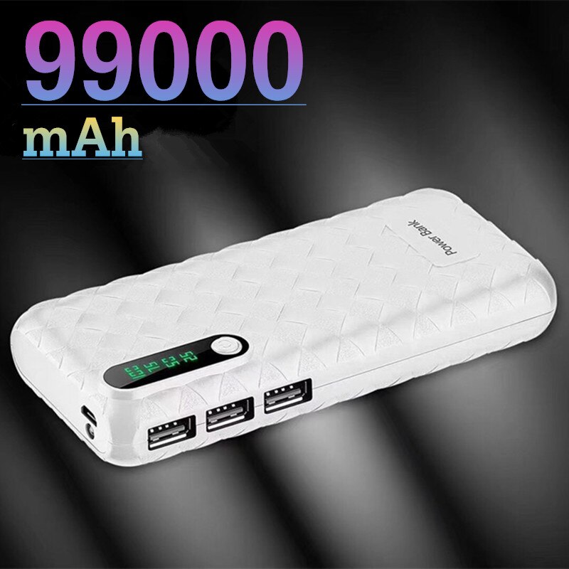 Energie Bank 99000 mAh Tragbare Ladung Poverbank praktisch Externe Batterie Ladegerät Energie Bank 99000 mAh für Xiaomi Mi