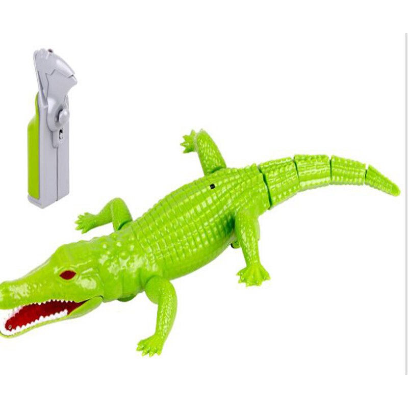 Simulation Animal Infrared Remote Control Crocodile Tricky Scary Eyes Glowing Reptile Animals Children Christmas
