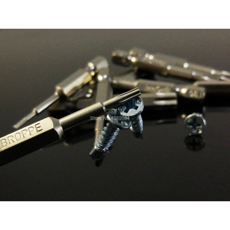 12 Stuks Set 50 Mm Magnetische Torx Schroevendraaier Bits 1/4 "(6.35 Mm) hex Shank Elektronische Reparatie Kit S2 Gelegeerd Staal Power Handgereedschap