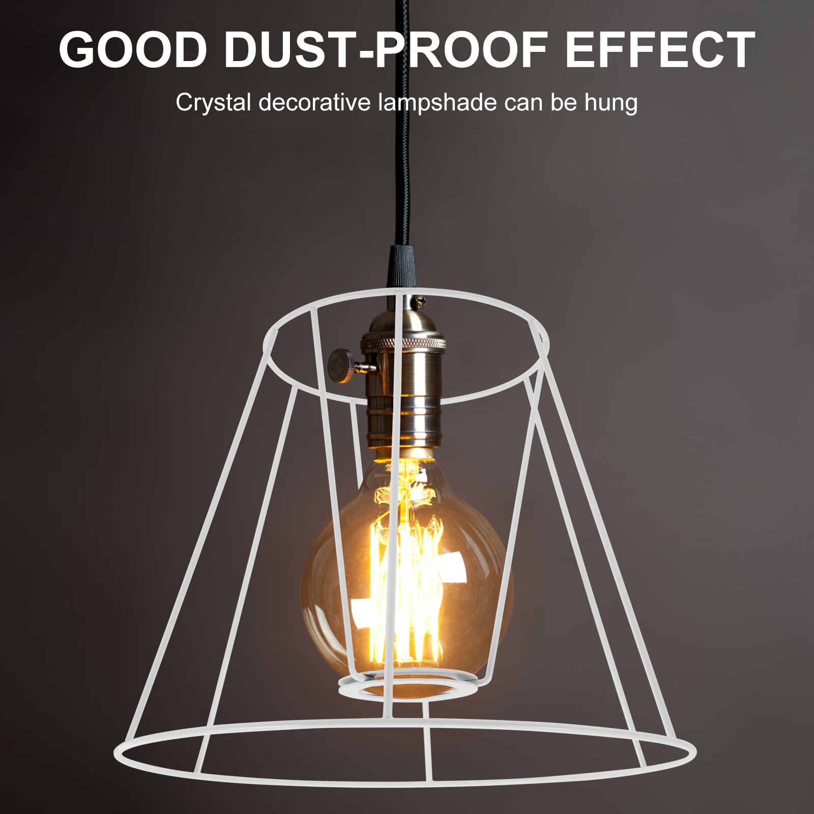 Table Lamp Shade Frame E27 Socket Wire Lamp Shade For Chandelier Desk Lamp