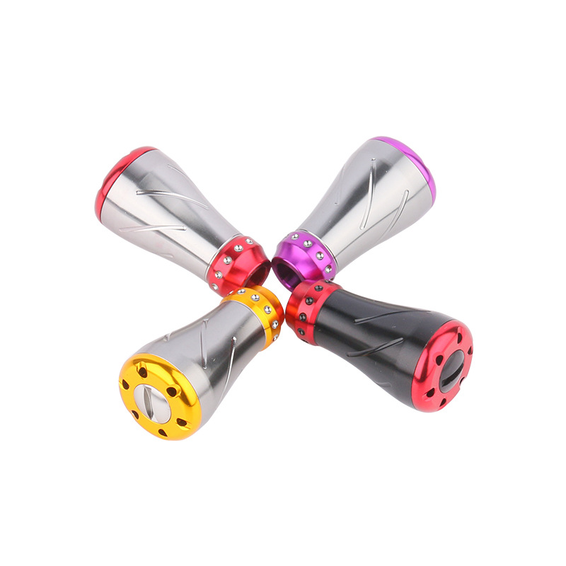 Perilla de mango de carrete de pesca, aleación de aluminio, incluye rodamiento para carrete de pesca de D/S, accesorio basculante DIY, perilla eléctrica, 1 ud.