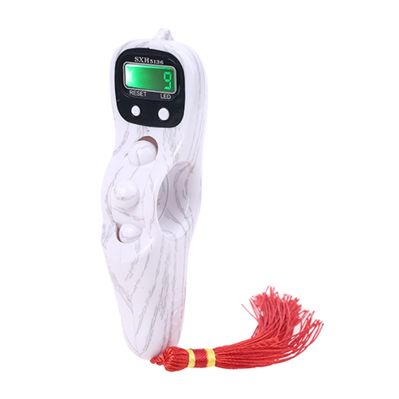 LED Electronic Handheld Tally Counter Clicker for Golf Goods Counting Lap: grey