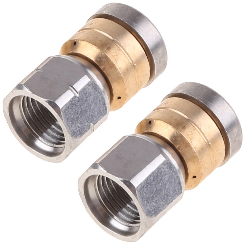 Stainless Steel Pressure Washer Jet Nozzle Bsp Female Rotary Sewer Cleaning Nozzle Pipe Drain Wash Head Tools