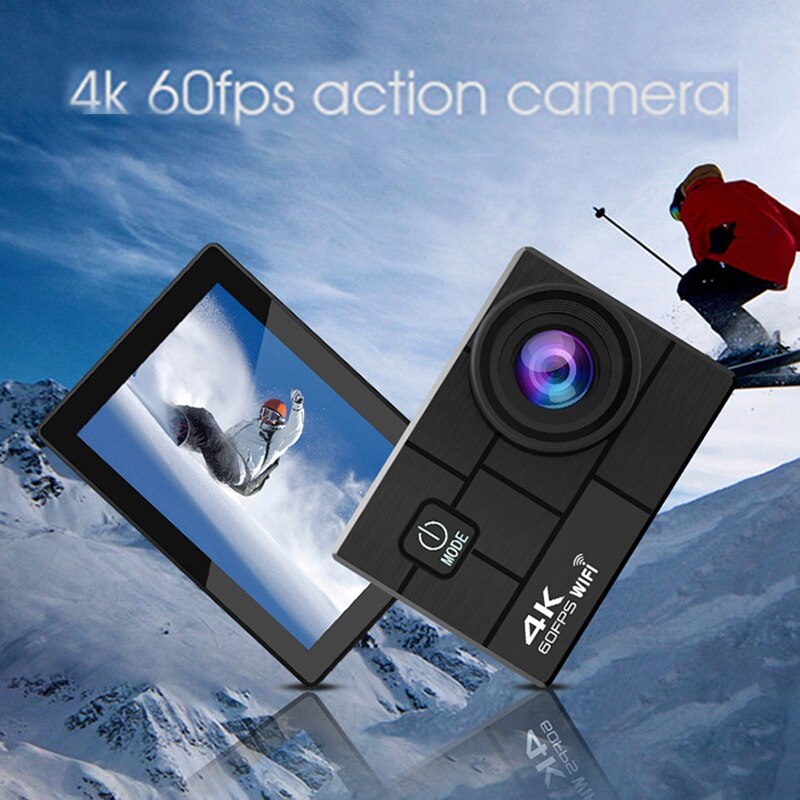 Actie Camera Ultra Hd 4K Onderwater Waterdichte Camera 30M Sport Camera Met Montage Accessoires Kit: Default Title