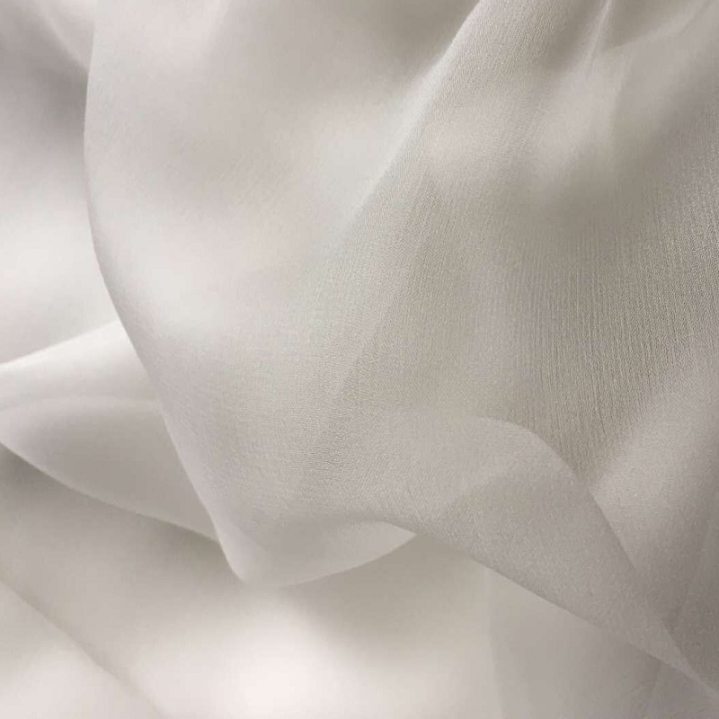 Howmay zijde 3.5 m/m 35 "cm 90 cm witte zijde gaas transparante zachte stof voor DIY 10 yards per zak