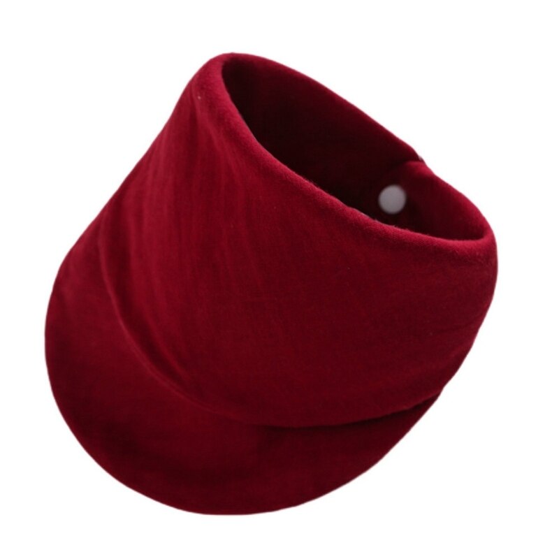 1Pc Baby Lätzchen Baumwolle Zubehör Muslimischen Blick Speichel Handtuch Dreieck Schal Fütterung Bandana Spucktuch Junge Mädchen Baby Waren: Wein rot