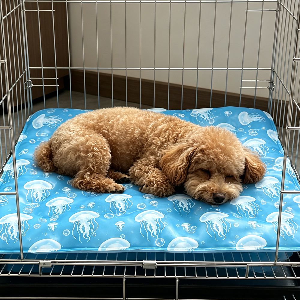 1 Stück Haustier-Schlafmatte in verschiedenen Größen mit Wasserfüllmatte für kühlende Haustiere im Sommer. Geeignet für Hundebetten, Sofas und Böden
