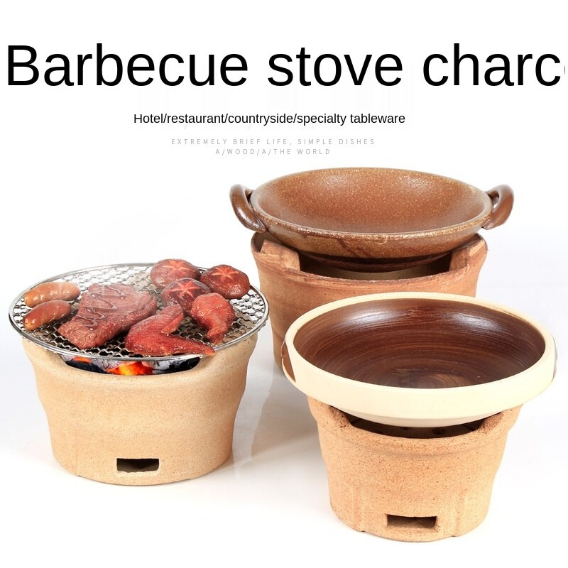 Mini stove Carbon mud soil stove charcoal old clay oven BBQ grills chafing dish small commercial carbon furnace home