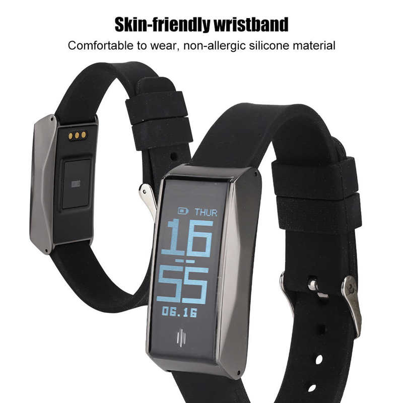 Waterproof Heart Rate Monitor Bracelet Smart Bracelet for Woman Man Child Elderly
