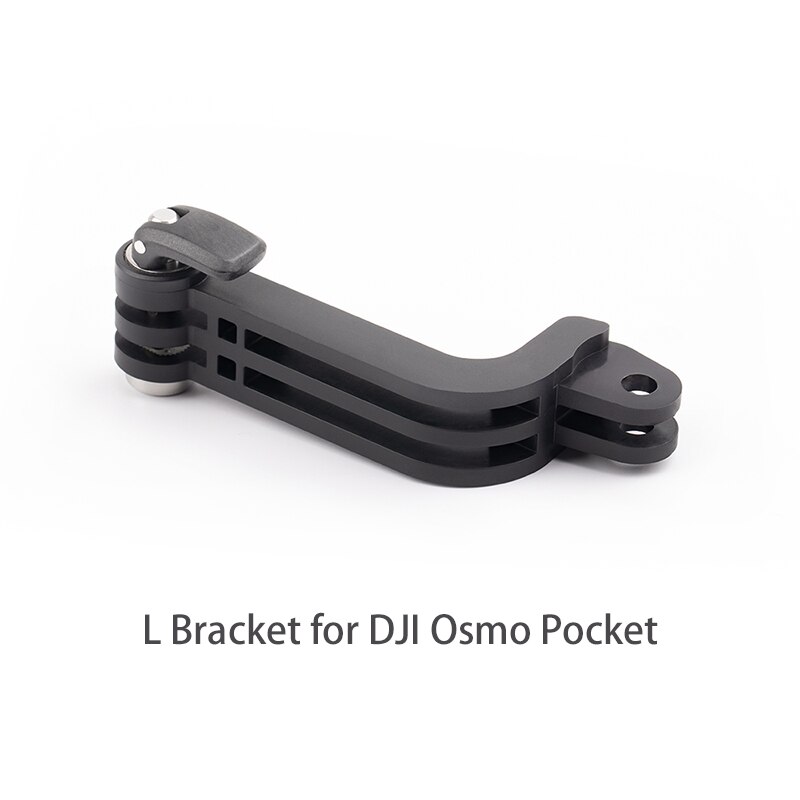 Dji osmo pocket gimbal tilbehør håndledsrem & l beslag holder & tilbehør mount & rygsæk klip til osmo lomme beslag: Grå