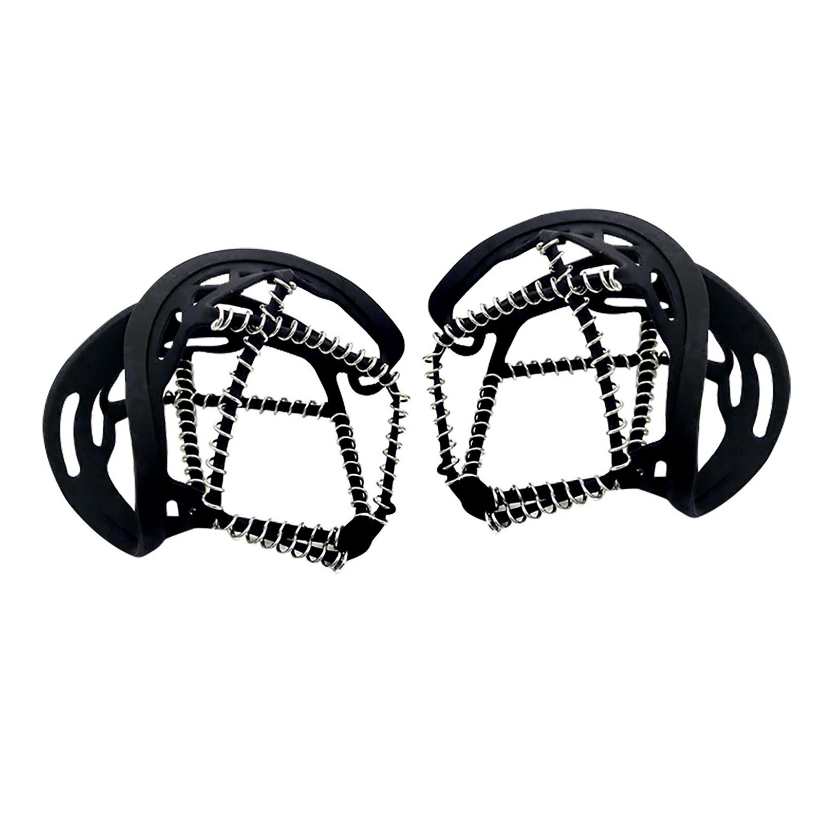 1 Pair Outdoor Climbing Mountaineering Non-slip Crampons Snow Claw Winter Walk Ice Snowshoes Steel Slip Shoe Cleat Cover Camping