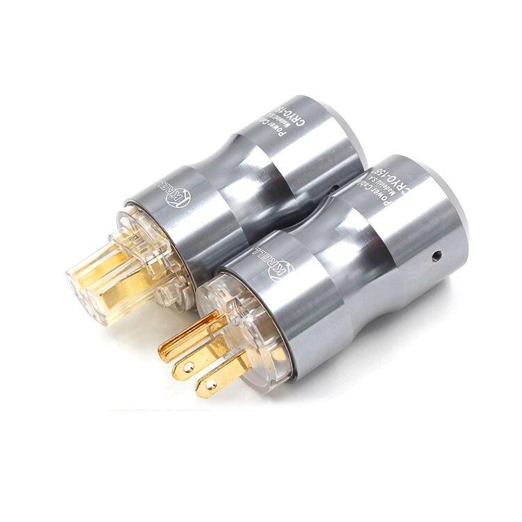 Krell – prise de courant IEC, pour alimentation électrique américaine plaquée or/Rhodium: YELLOW