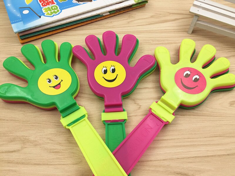 Hand Klappen Speelgoed Hand Voetbal Games Maker Juichen Trompet Tanken Artefact Activiteit Juichen Lawaaimaker voor Kinderen