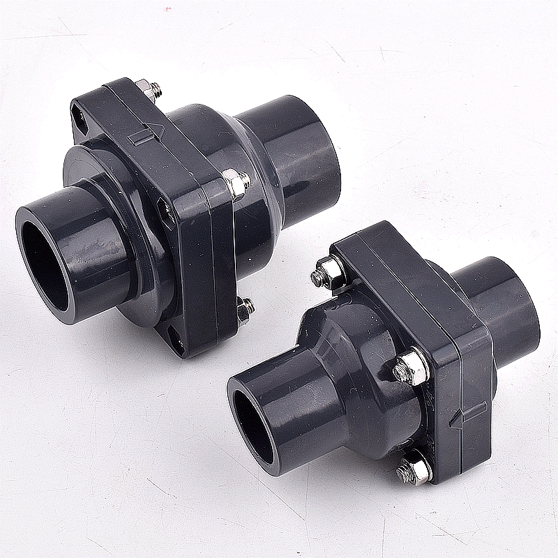 20~63mm PVC Check Valve Garden Sewer Drain Non Return Valve Tube Joint, Watering Irrigation System Water Pipe Connector Fittings