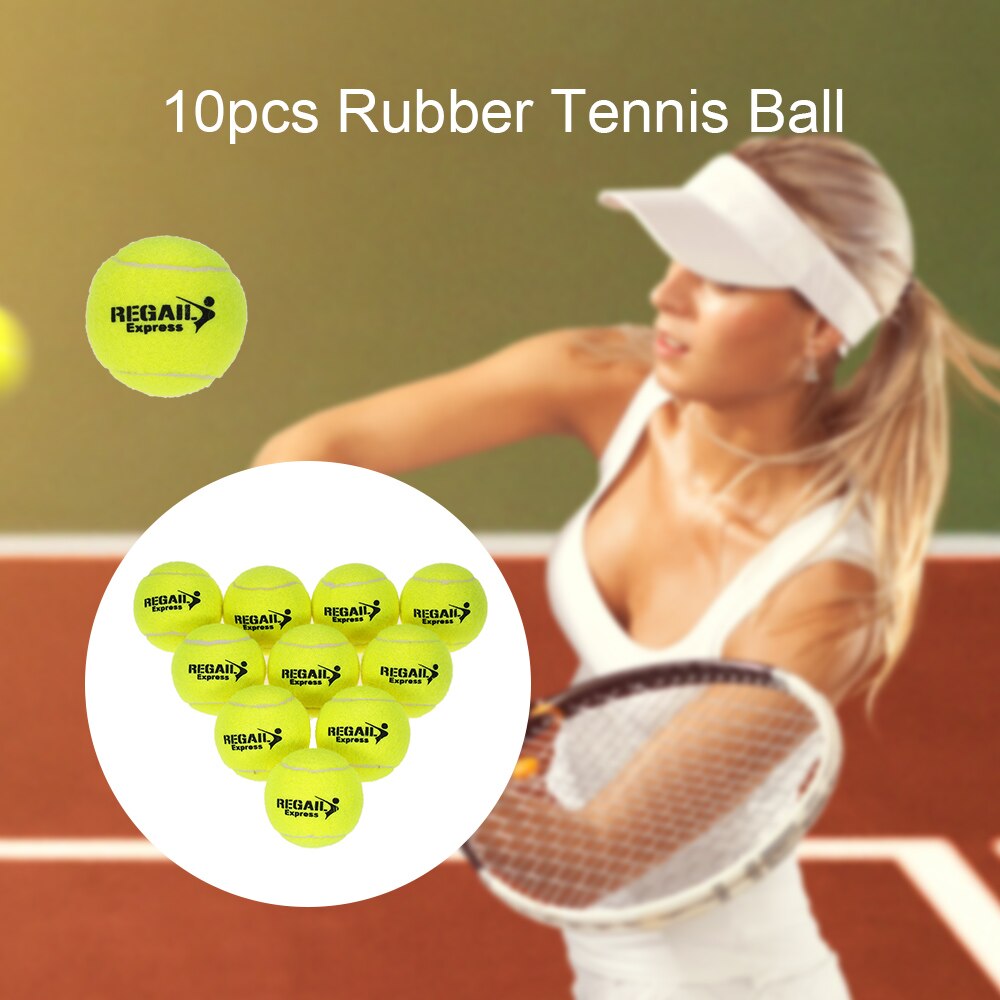 10 unids/bolsa pelota de entrenamiento de tenis práctica de entrenamiento de alta resistencia bolas de entrenamiento de pelota de tenis duraderas pelota de tenis para principiantes