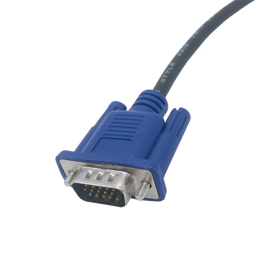 Short VGA Cable HD15Pin VGA D-Sub Video Cable Cord Male to Male M/M Male to Female RGB Cable for Monitor PC 0.25M 1.2M