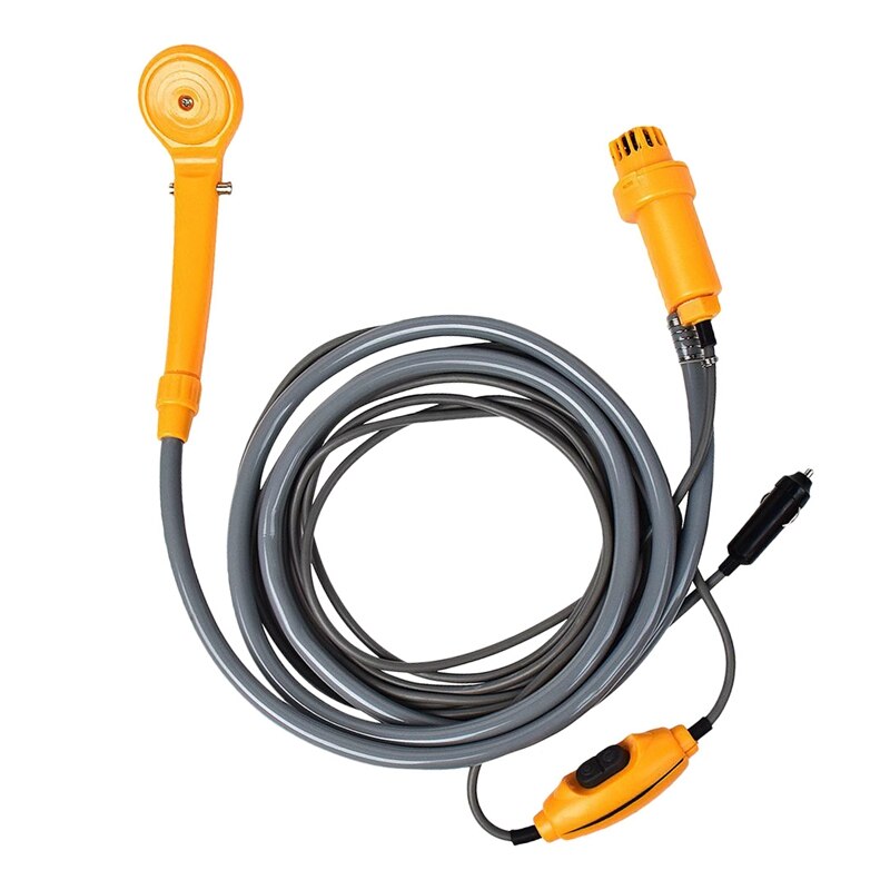 Portable Electric Shower Head Camping Water Pump for Boat Car Caravan Hiking Outdoor: Default Title