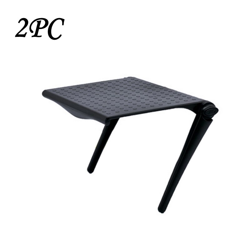 1/2PCS Adjustable TV Screen Top Storage Shelf Rack Holder Computer Monitor Desktop Stand TV Rack Display Shelf Storage Rack: 2pcs black