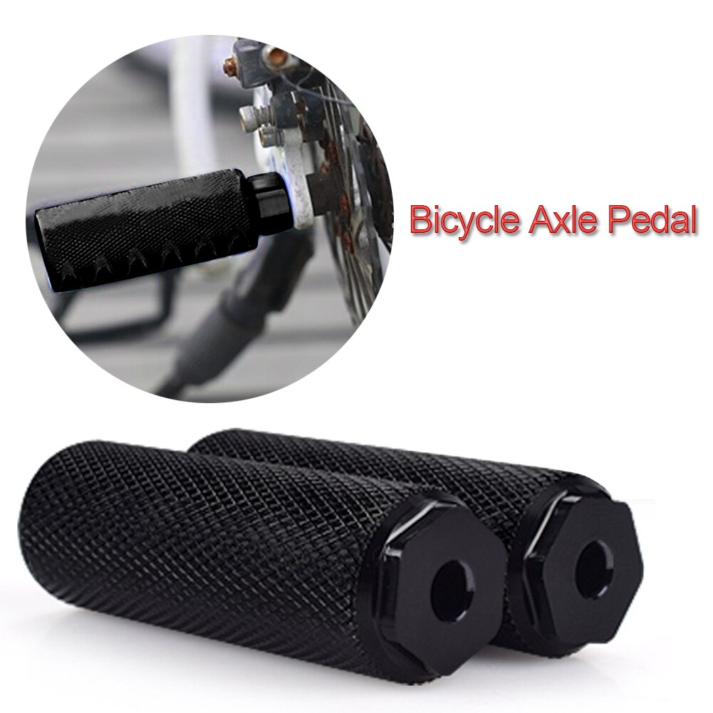 2 x bmx maastopyörä polkupyörän akseli poljin metalliseos jalka temppu tapit sylinteri musta mtb pyörä poljin luistamaton etu taka-akseli jalka pick