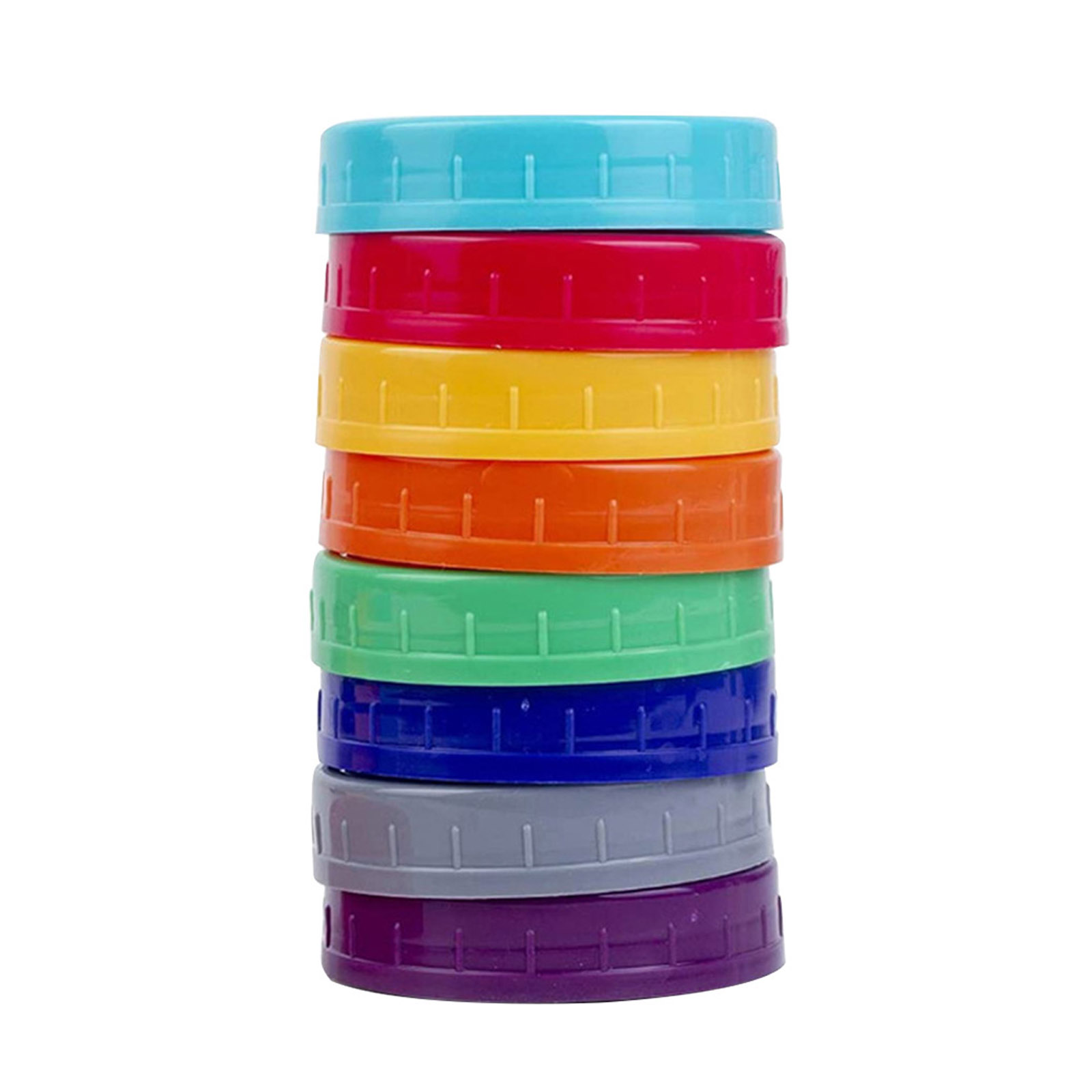 10pcs Wide Mouth Canning Replacement Parts Mason Jar Lids Leak Proof Storage Caps Kitchen PP Glass Bottles Reusable Anti Scratch: 70mm