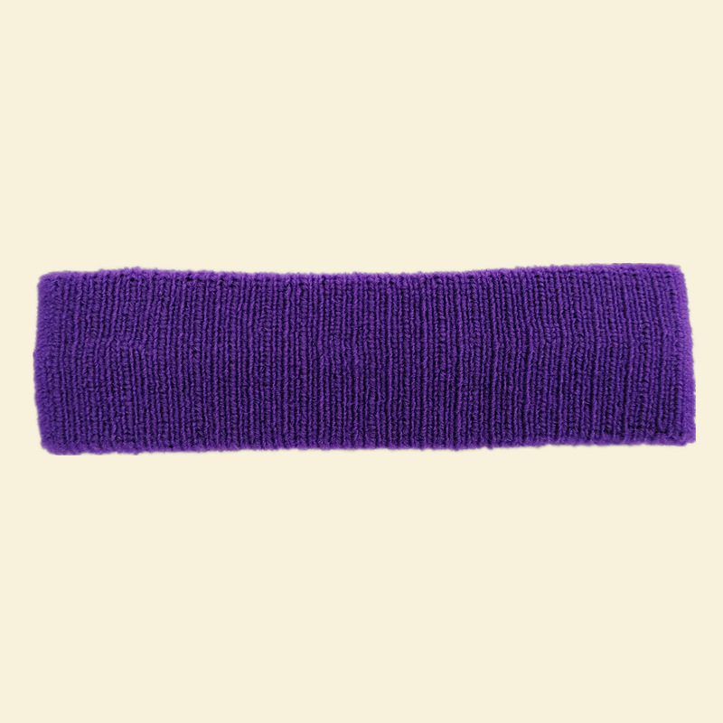 1pc unisexe sport bandeau Anti-transpiration bandeau Fitness Yoga bandeau bandes de sueur enfants cheveux bandeau cerceau Tennis bandeau: Bleu marine