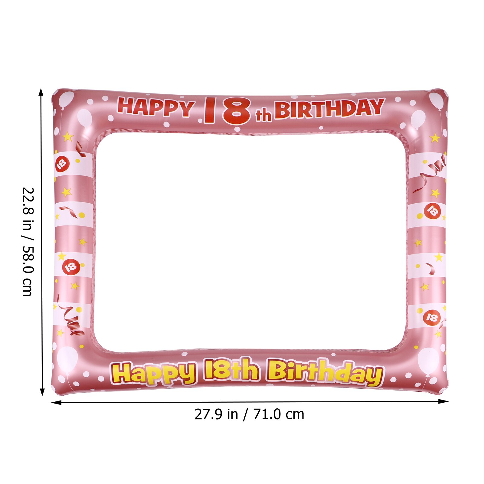 Cadre gonflable pour Photo de fête d&#39;anniversaire, support pour Photo de 18 ans, 1 pièce