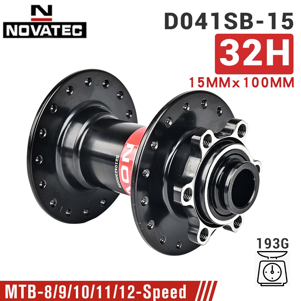 Mozzi MTB Novatec D442 D041 32H BOOST THRU 15/12MM mozzo ruota bicicletta 4 cuscinetti mozzo Mountain Bike per velocità SHIMANO 8/9/10/11/12: Novatec F 100x15MM