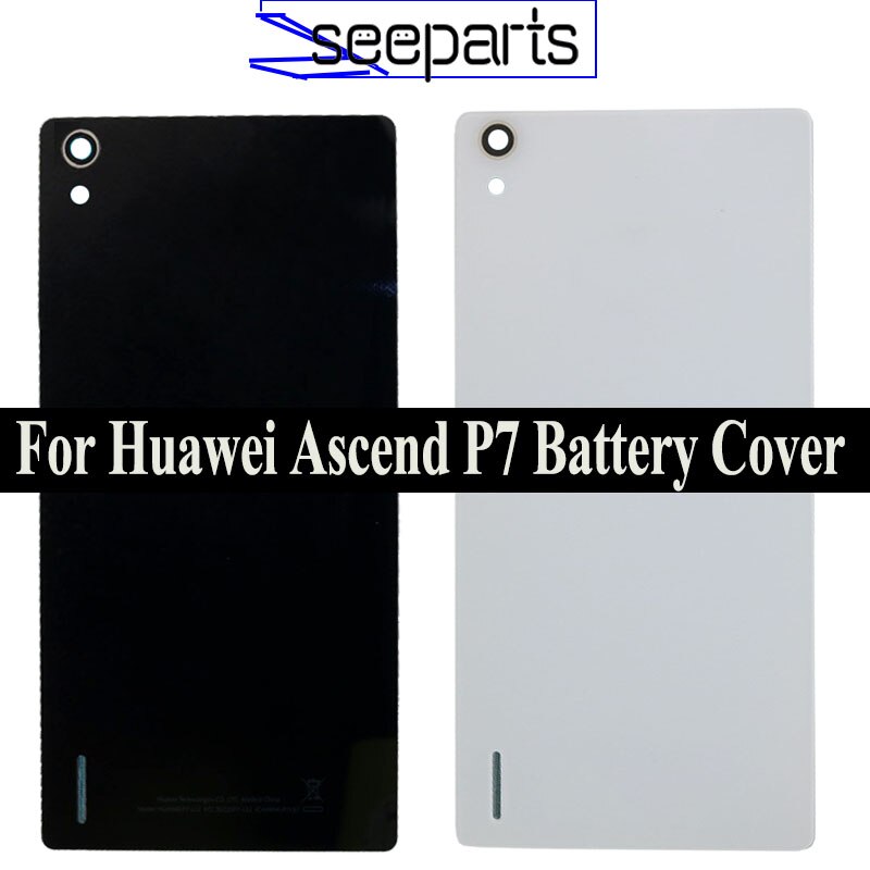 Cover Voor Huawei Ascend P7 Terug Behuizing Case Batterij Deur Glass Rear Cover Panel Vervangende Onderdelen Ascend P7 Batterij cover