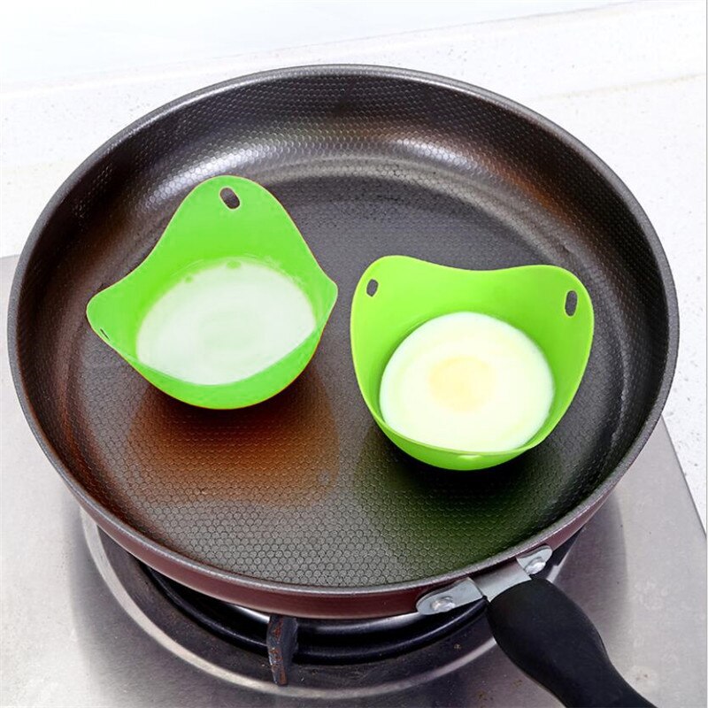 1/2/4/8 Pièces Rond Silicone Braconnier Braconnage Gousses Bol Bagues Cuisinière Chaudière De Cuisine Cuit oeuf Dur Outils De Cuisson Crêpière