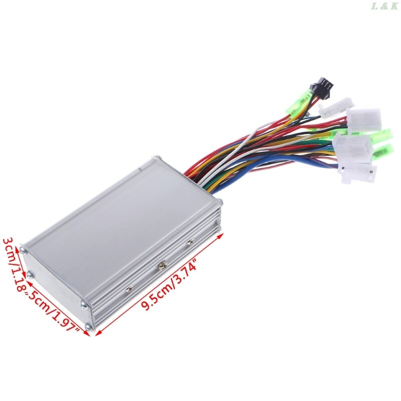 Regulador de velocidad sin escobillas DC 24/36V 250W, Motor eléctrico de bicicleta eléctrica, controlador de velocidad