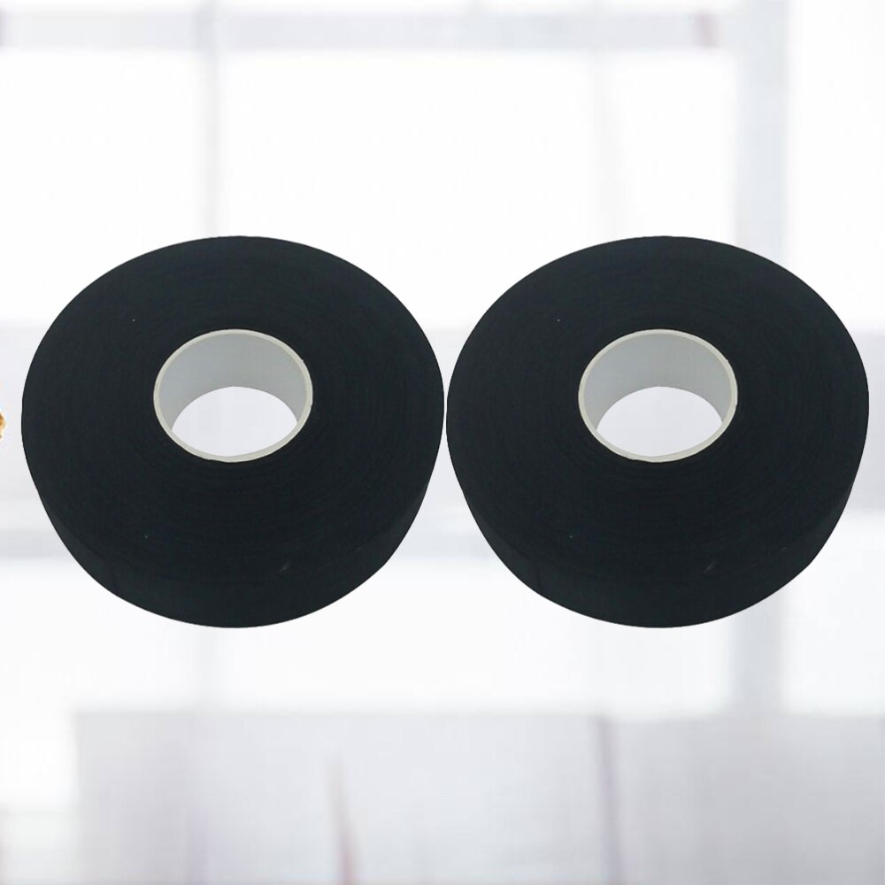 2 Pcs Hockey Stick Tape - 20M Length - Anti-slip Sport Waterproof Wrapper for Practice: Black