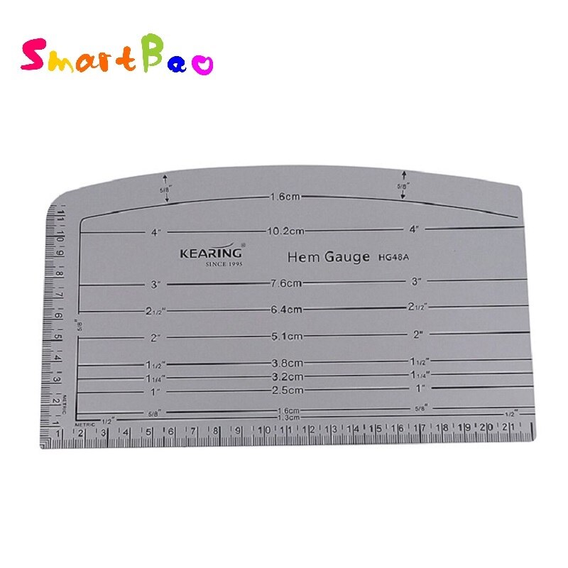 8" Tailor Measure Ruler 22cm Metal Sewing Ruler Clothing Patchwork Template HG48A: Default Title